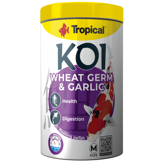WHEAT GERM & GARLIC PELLET SIZE M Tropical Fish, 1000ml/ 320g WHEAT GERM & GARLIC PELLET SIZE M Tropical Fish, 1000ml/ 320g