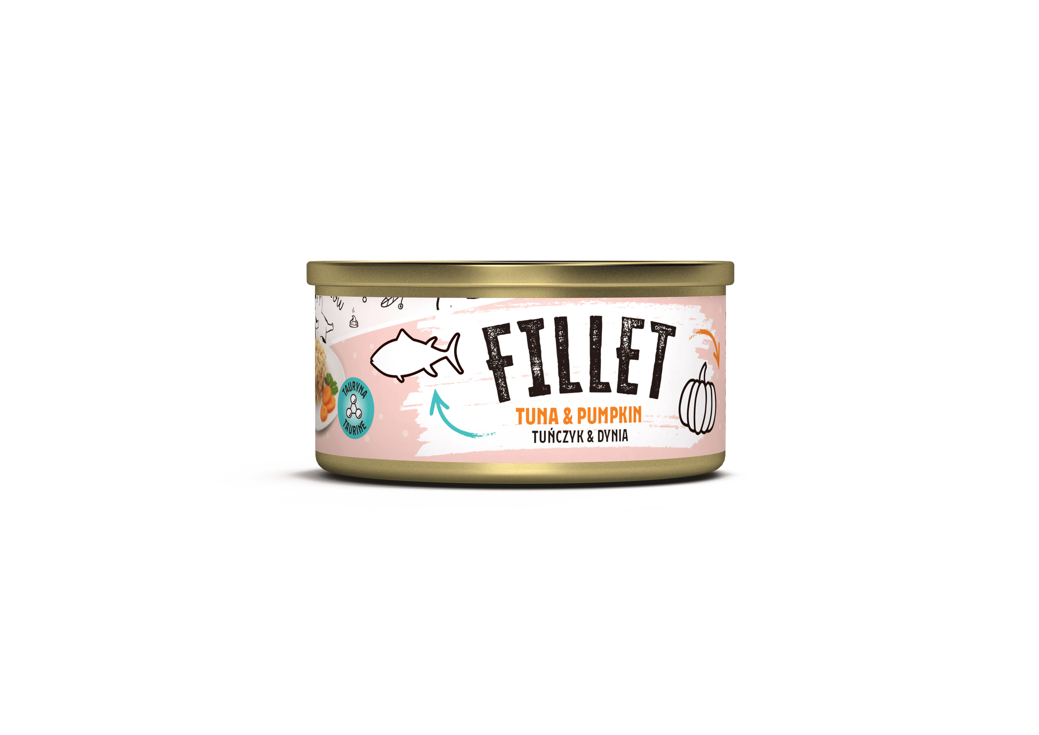 Recompensă umedă pentru pisici adulte Mr. Bandit Fillet, ton și dovleac, 80g