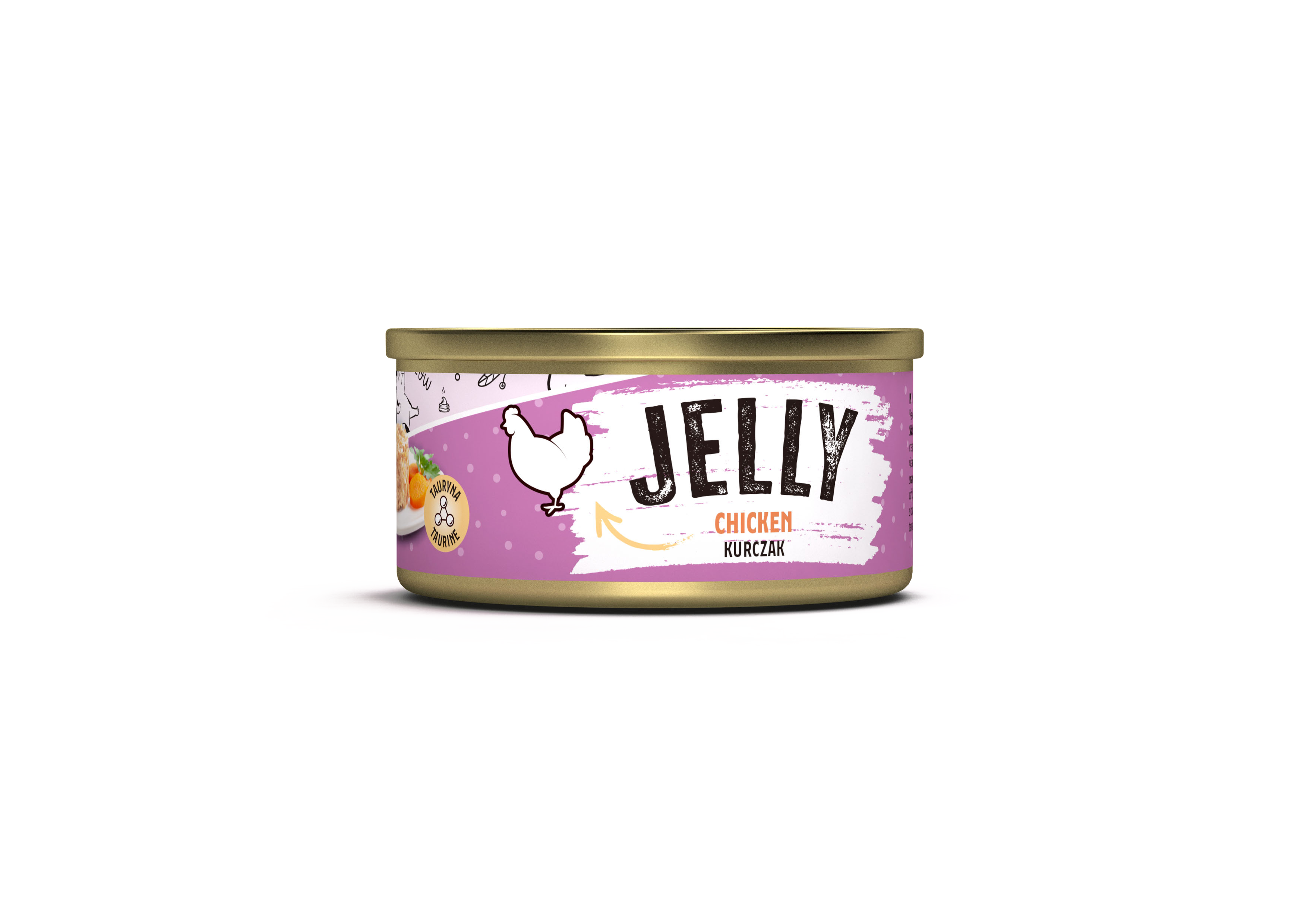 Recompensă umedă pentru pisici adulte Mr. Bandit Jelly, pui, 80g