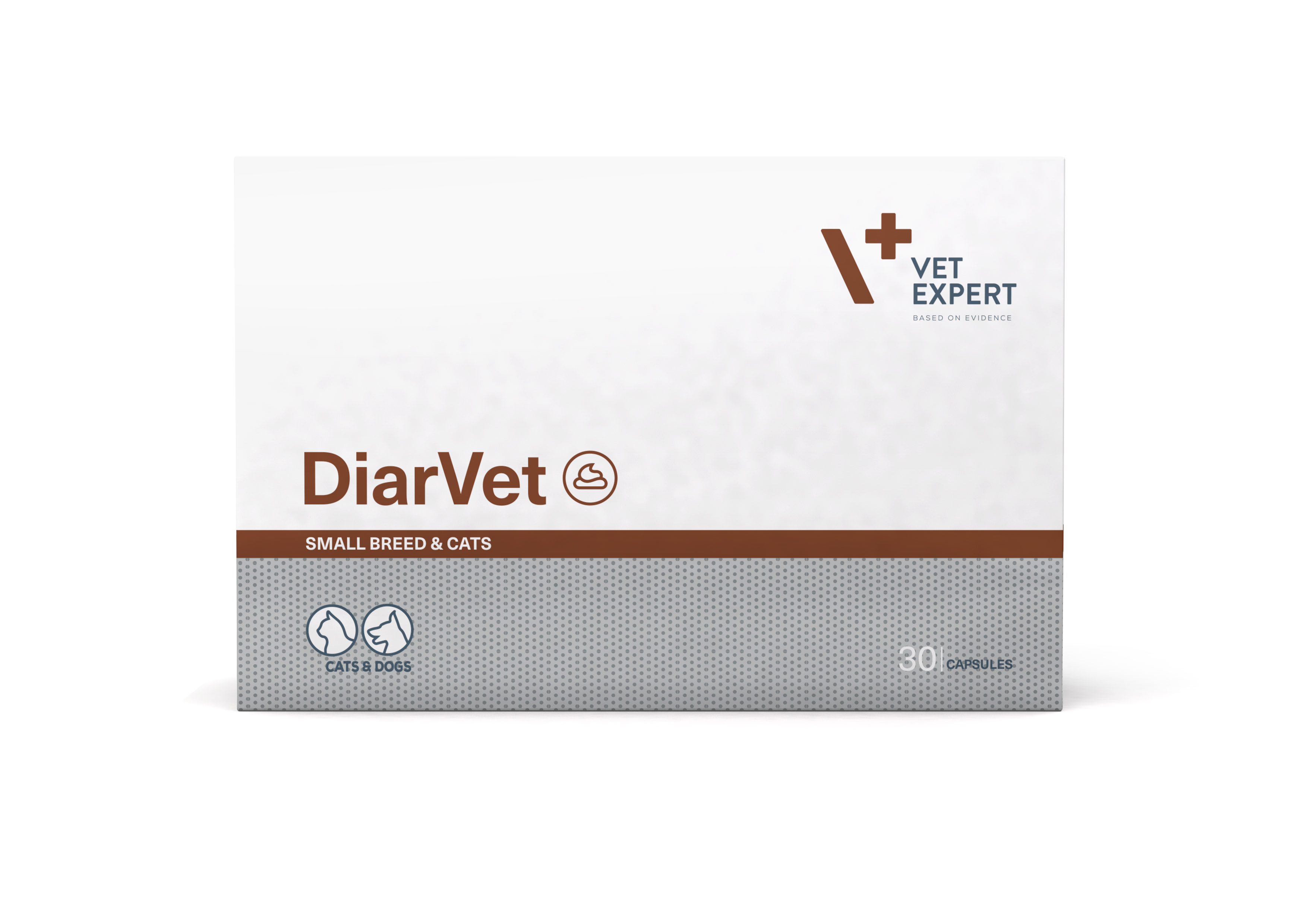 Sprijin rapid în gestionarea diareei la câini de talie mică și pisici, DiarVet Twist Off, Vet Expert, 30 capsule