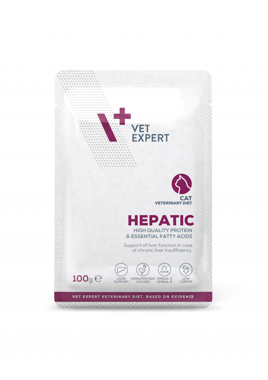 Dieta Veterinara pisici Hepatic CAT, VetExpert, plic, 100g