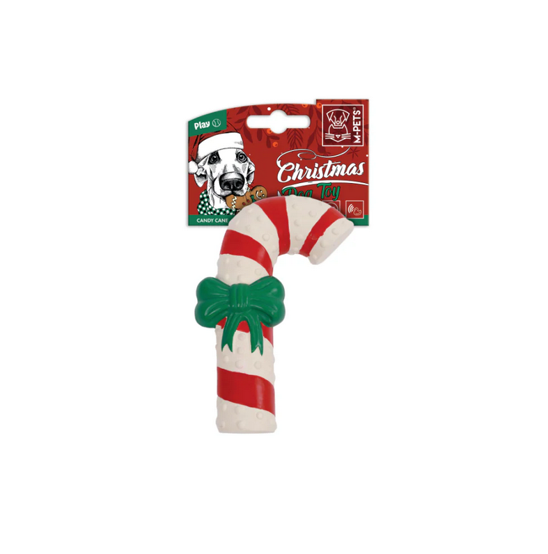 Jucărie de Crăciun pentru câini M-PETS Candy Cane din latex cu squeak 10665499