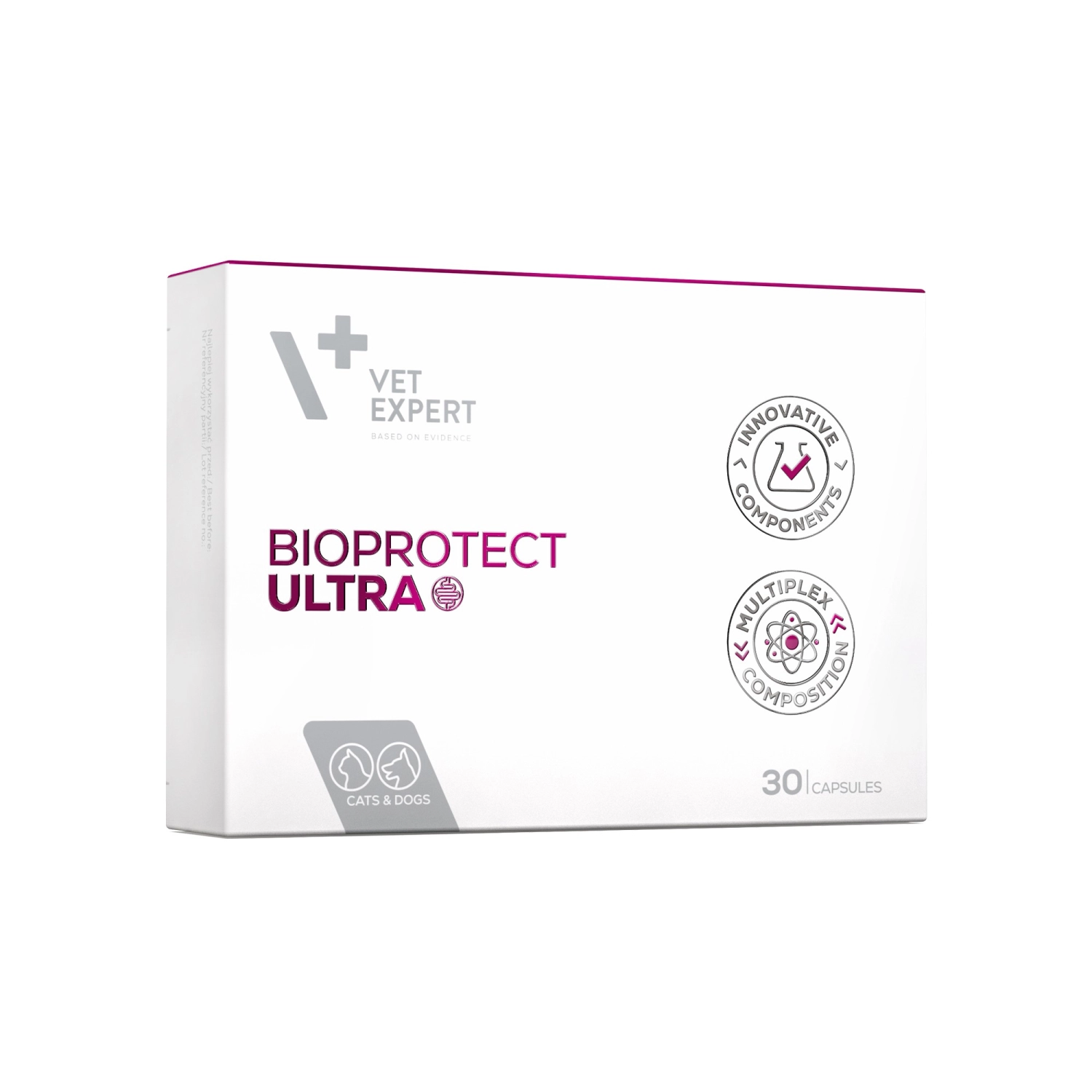 Suport pentru echilibrul microbiomului intestinal, BioProtect ULTRA, VetExpert, 30 tablete