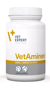 supliment complex cu vitamine și minerale pentru pisici și câini de talie mică VetAminex Vet Expert 60 caps