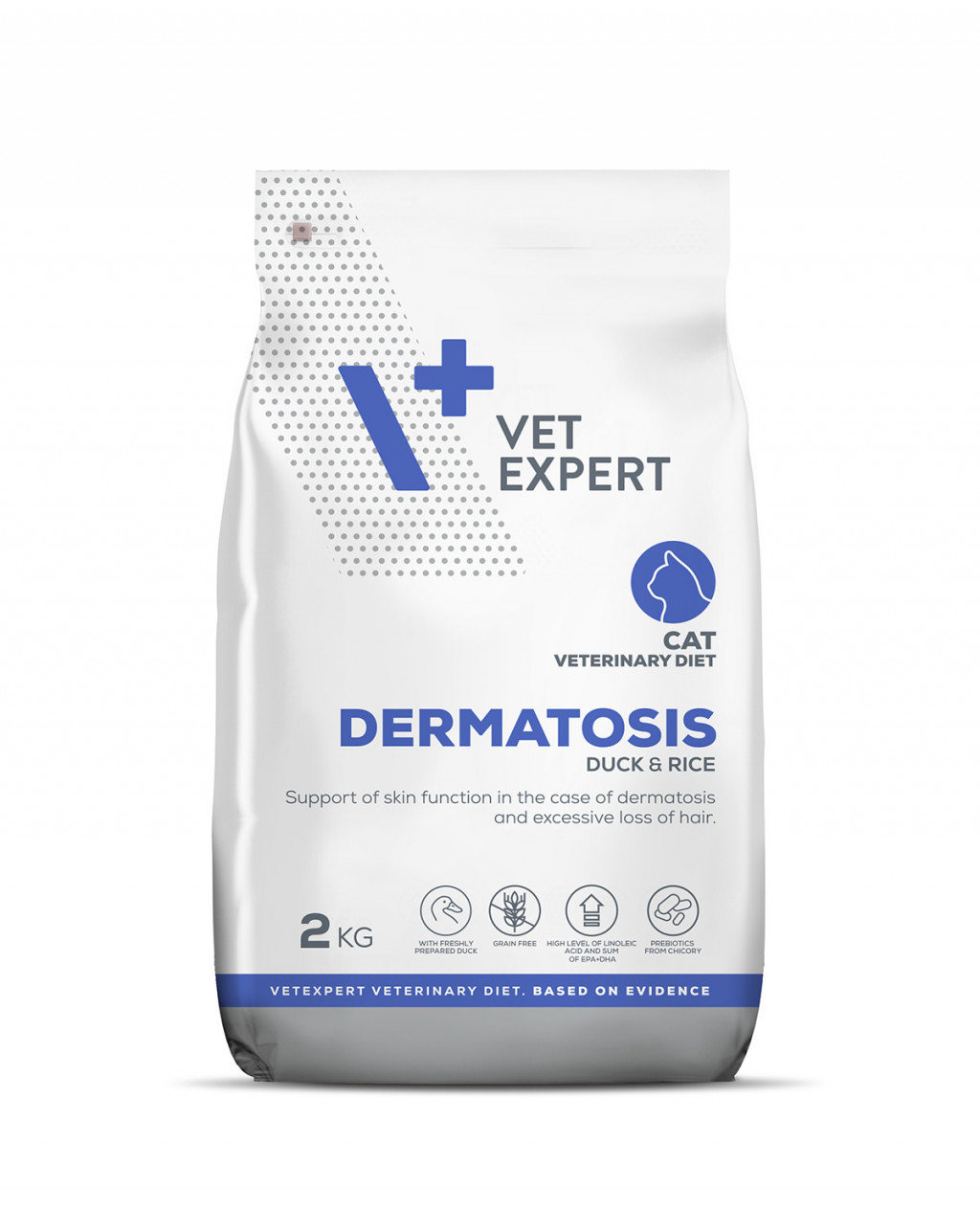 DIETA VETERINARA DERMATOSIS CAT, VETEXPERT, RATA & OREZ, 2KG