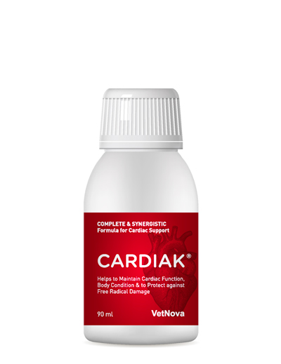 Supliment alimentar pentru sprijinul functiei cardiace la caini si pisici, CARDIAK® VetNova, 90 ml