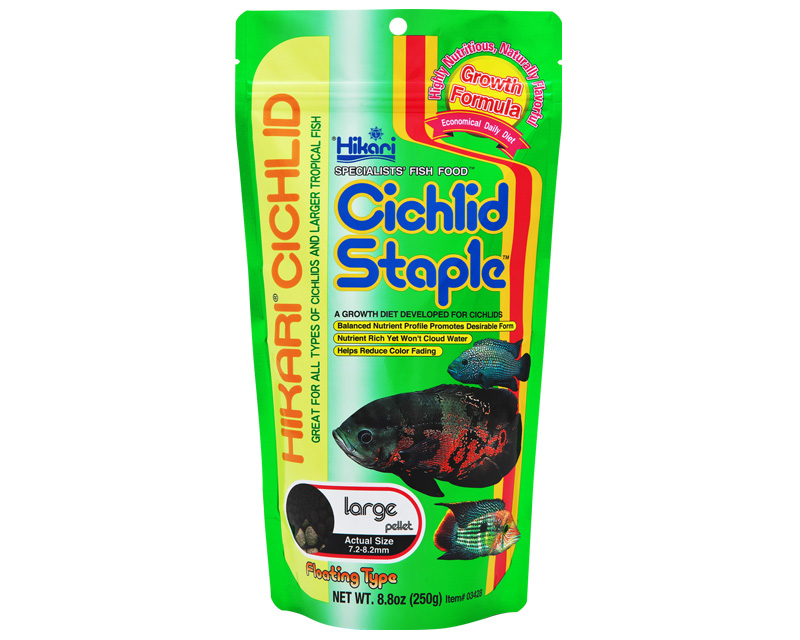 Dieta zilnică, ciclide si pesti tropicali mari, peleti plutitori, HIKARI CICHLID STAPLE LARGE 250GR