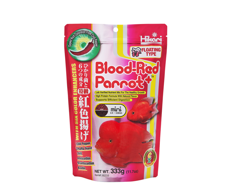 Hrana completa pentru ciclide, HIKARI BLOOD RED PARROT PLUS MINI, 333g