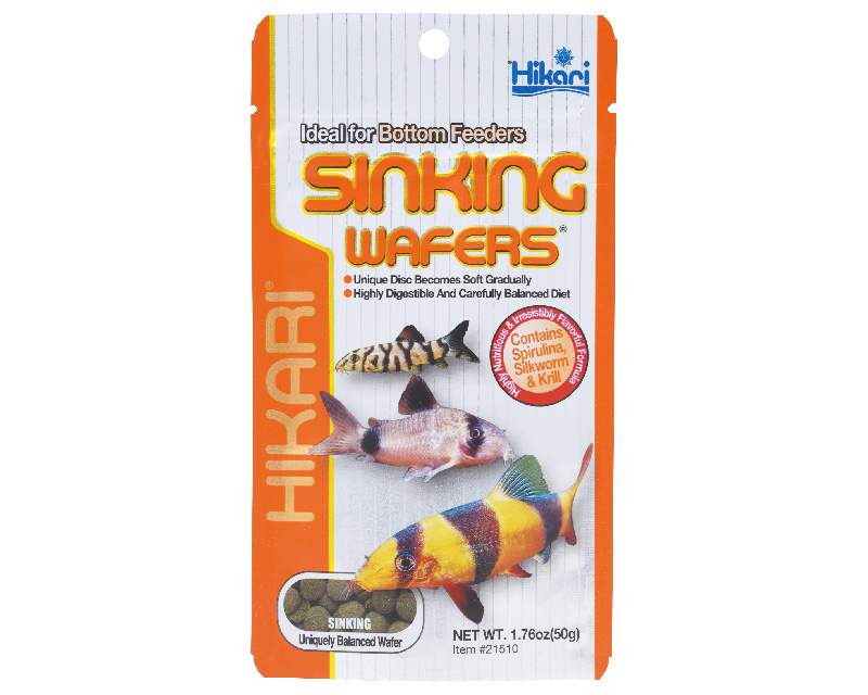 Hrana pentru  pesti care se hranesc de pe fundul apei, Corydoras, HIKARI SINKING WAFERS, 50g