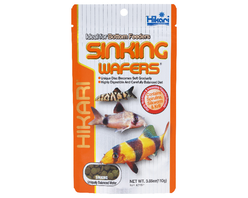 Hrana pentru  pesti care se hranesc de pe fundul apei, Corydoras, HIKARI SINKING WAFERS, 110g