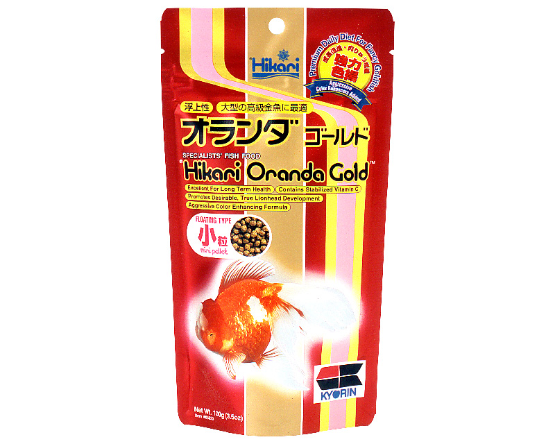 Hrana speciala pentru  cresterea proeminenta a capului carasilor HIKARI ORANDA GOLD MINI 100g