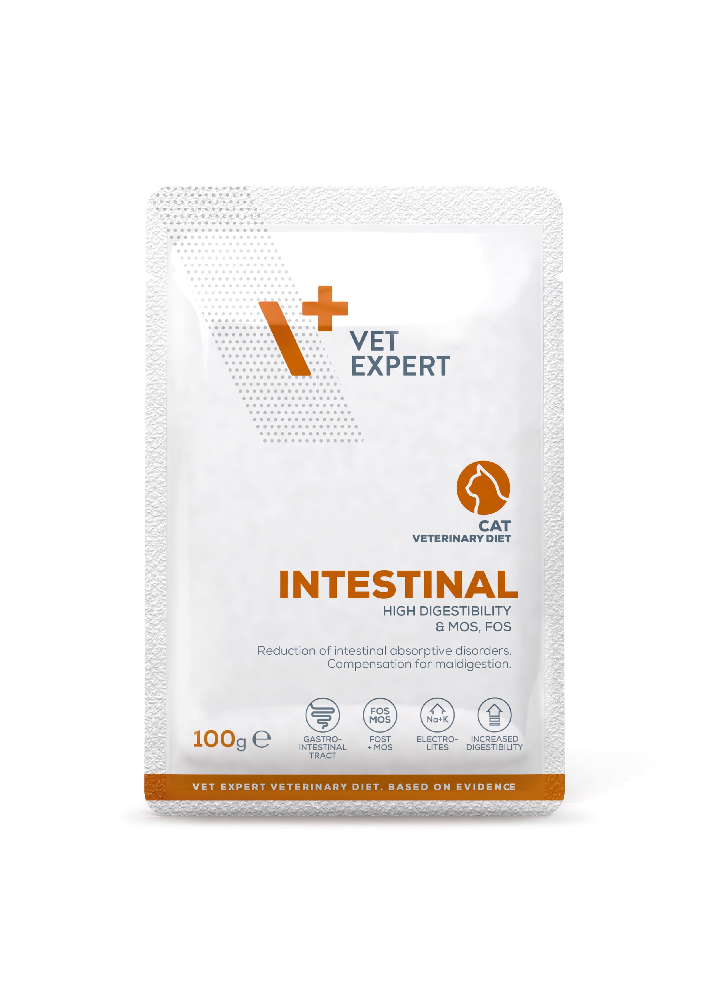 Dieta Veterinara pentru pisici Intestinal Cat, VetExpert, plic, 100g