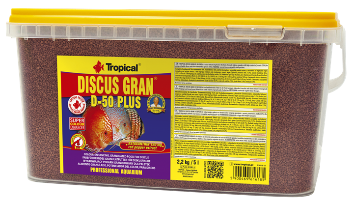 DISCUS GRAN D-50 PLUS Tropical Fish, 10L/ 4.4 KG