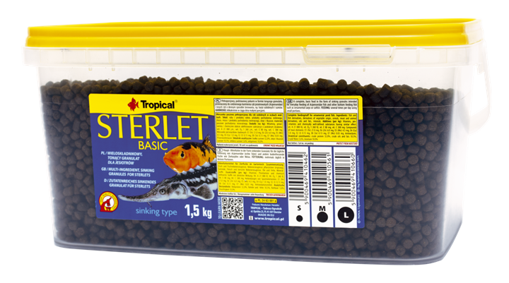 STERLET BASIC MARIME M  Tropical Fish, 5L/ 800g