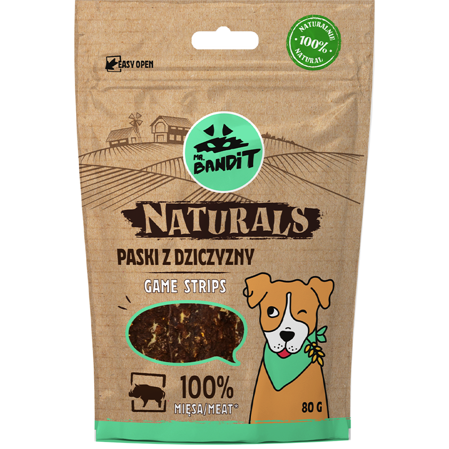 Recompense pentru caini Mr. Bandit Natural, vanat, 80g