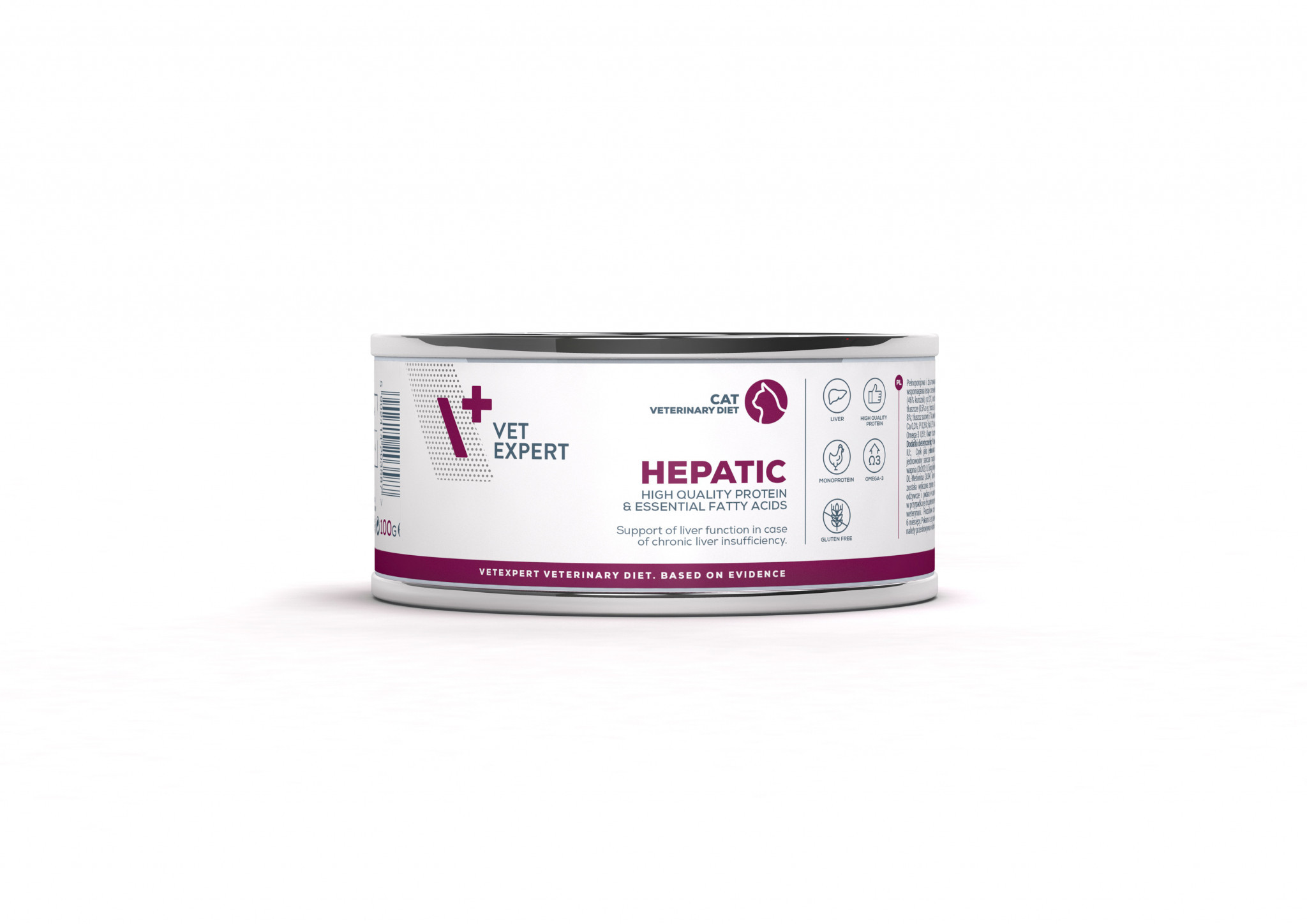 4T Dieta Veterinara pisici Hepatic CAT, VetExpert, conserva, 100g