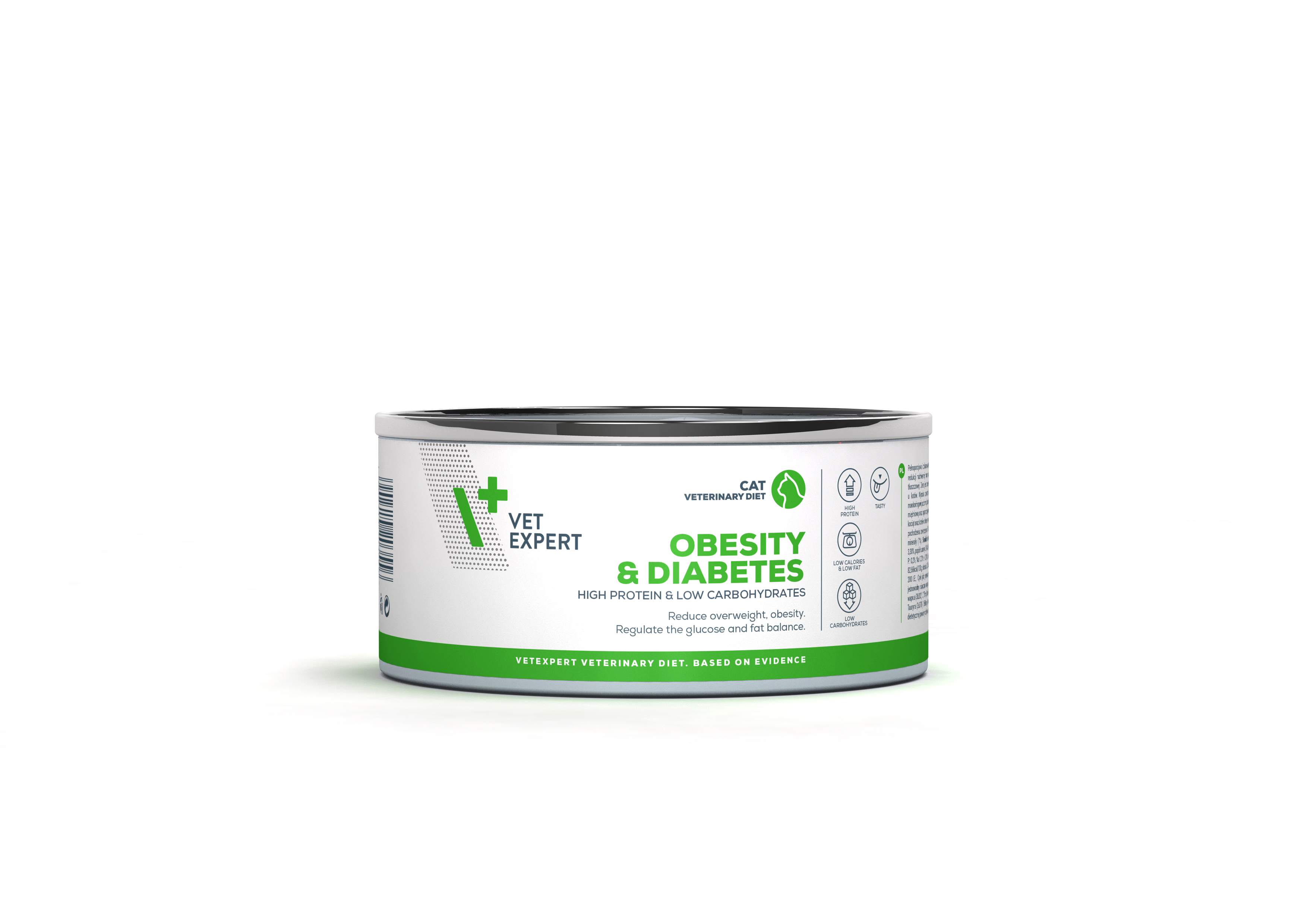 4T Dieta Veterinara pisici Obesity& Diabetes , VetExpert, conserva, 100g