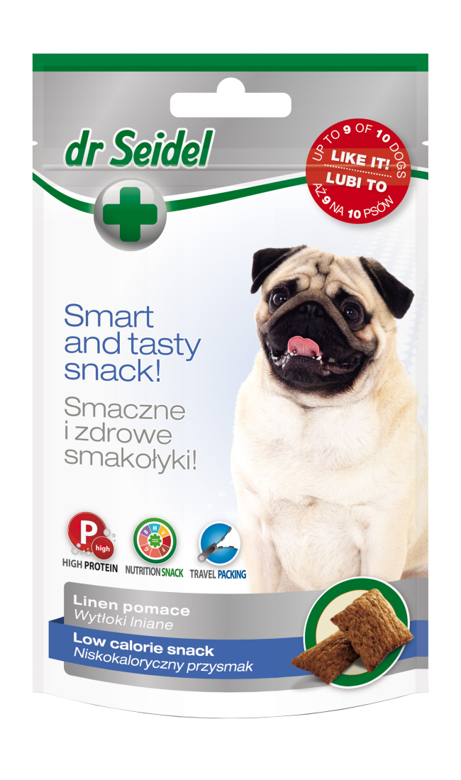 Gustare pentru caini cu continut scazut de calorii, Dr. Seidel, 90g
