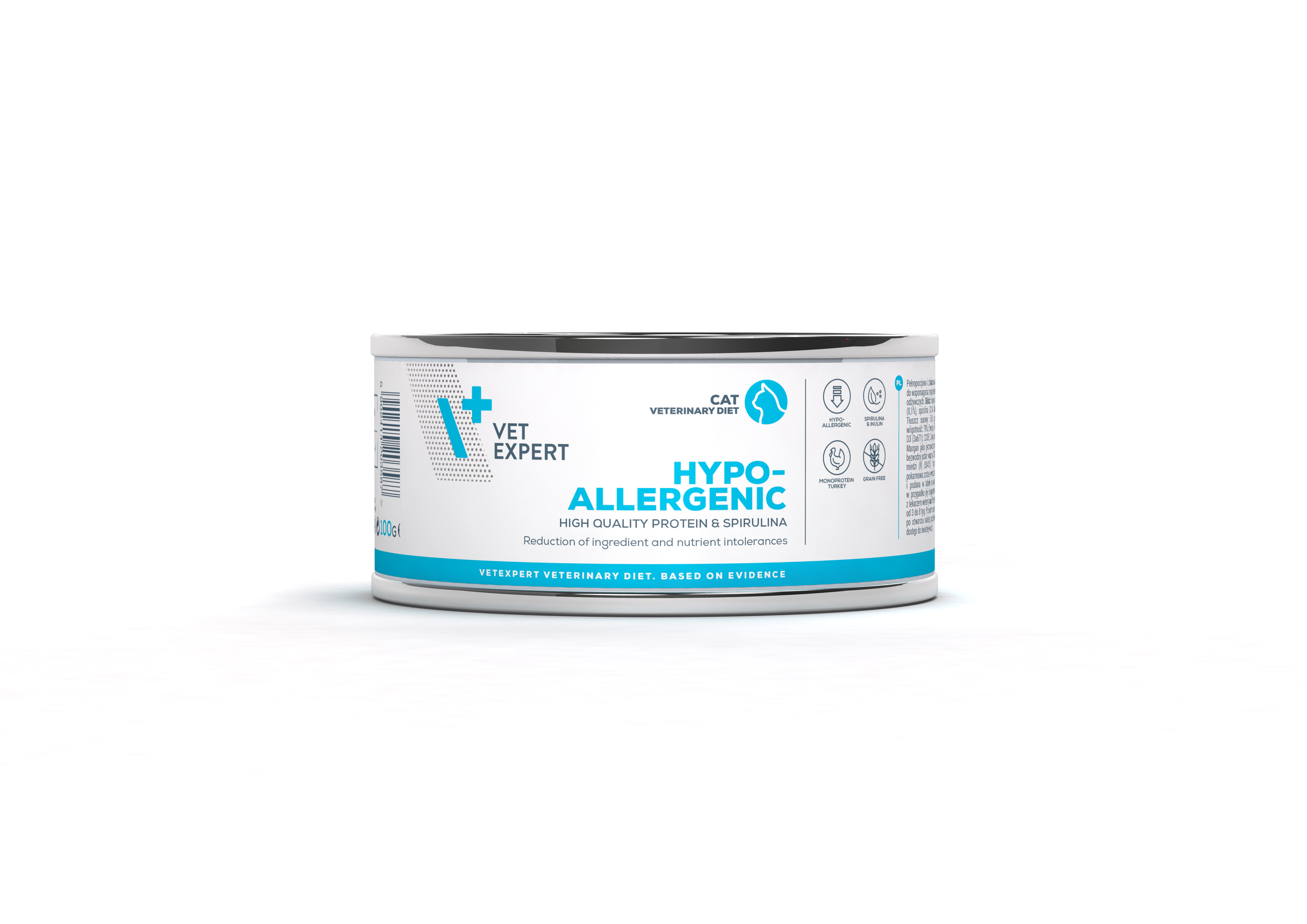 4T Dieta umeda HIPOALERGENIC CAT, carne de curcan, 100 gr