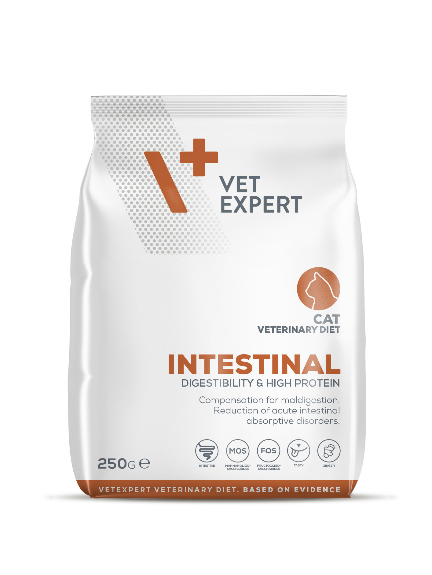 4T Dieta Veterinara INTESTINAL CAT, VetExpert, 250g