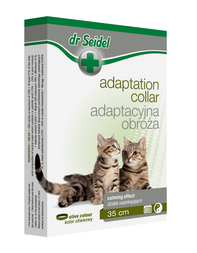 Zgarda cu actiune calmanta pentru pisici, Dr. Seidel, 35 cm