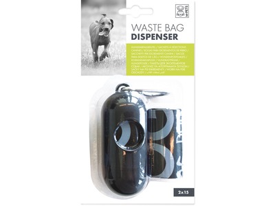 Dispenser de Pungi igienice pentru caini M-PETS, lavanda, 2x15 pungi