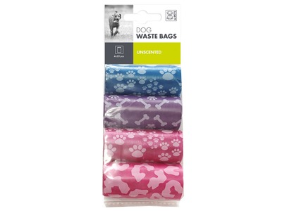 Pungi igienice pentru caini M-PETS,HDPE, 4 x 20 buc