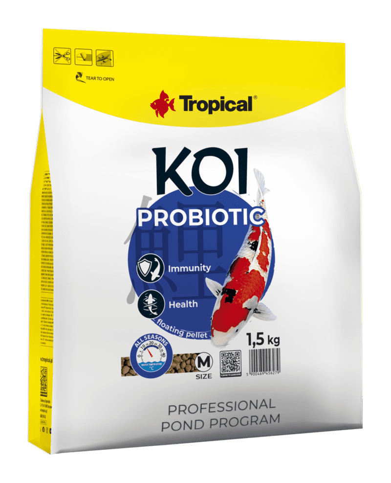 TROPICAL-Fish-KOI PROBIOTIC pellet M- 1.5KG