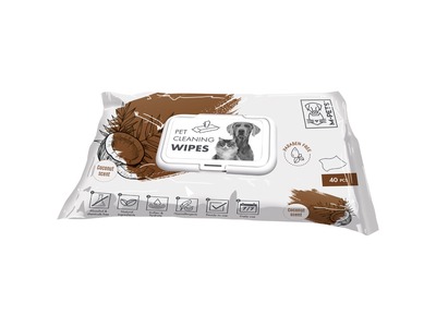 Servetele M-PETS, cocos, 15x20 cm, 40 buc