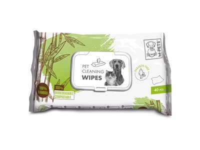 Servetele M-PETS, 100% bambus, 15x20 cm, 40 buc