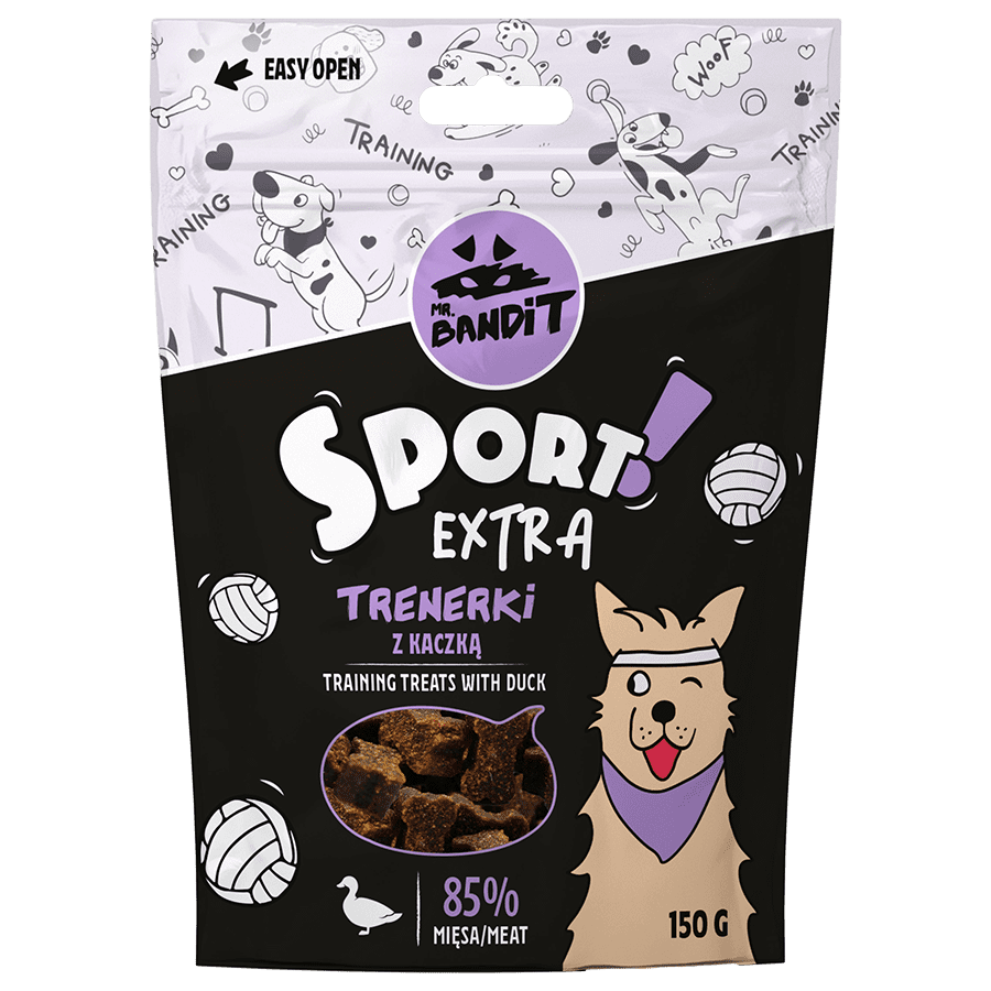 Recompense pentru caini Mr. Bandit SPORT EXTRA, rata, 150 g