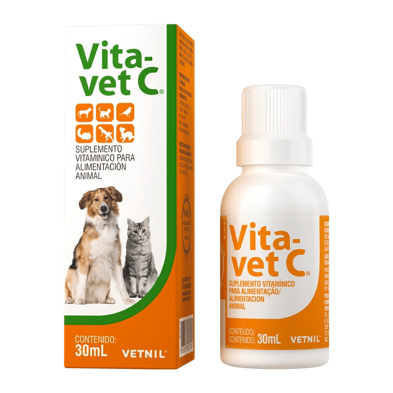 Supliment de vitamina C,  VITA-VET C, Vetnil, 30ML