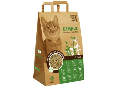 Asternut igienic din bambus pentru pisici M-PETS BAMBOO, 5L