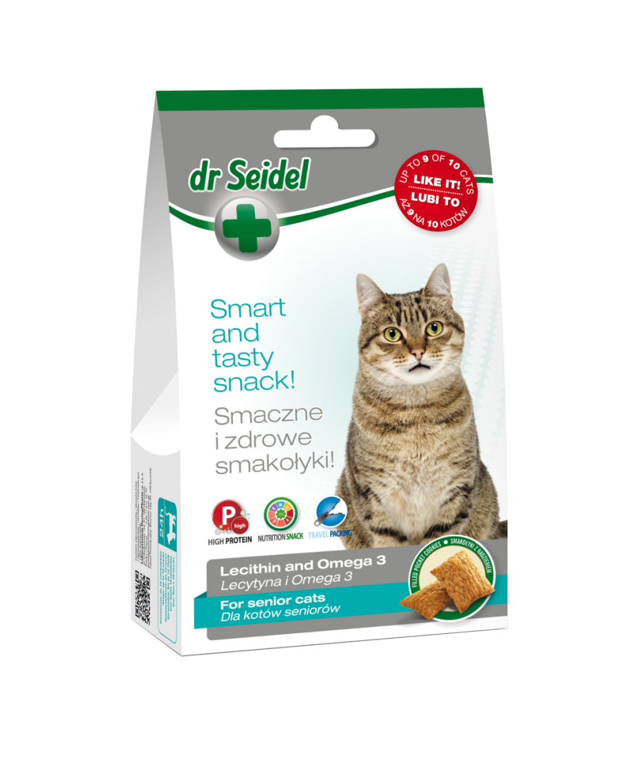 Snack pentru seniori, Dr. Seidel,  pentru pisici, 50 g