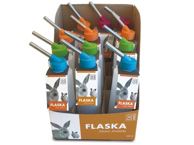 Display FLASKA SMALL ANIMALS M-PETS, 250ml, 12 buc