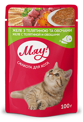 Hrana umeda pentru pisici adulte, My Love, vitel si legume in jeleu, 100g
