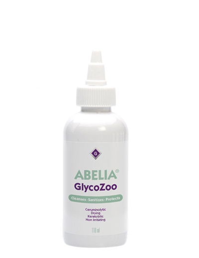 Abelia GlycoZoo, solutie auriculara de curatare,uscare, cerumenolitica, keratolitica și cu efecte lipolitice, VetNova, 118ml