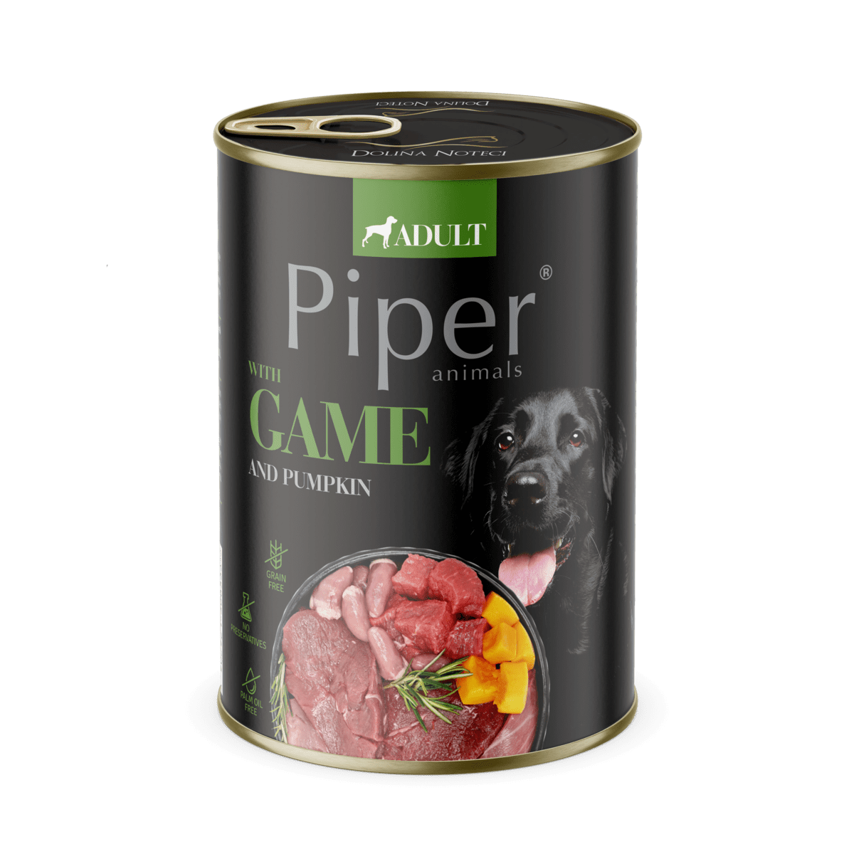 Hrana umeda pentru caini PIPER DOG, vanat si dovleac, 400g