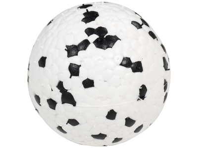 Minge din cauciuc pentru caini, BLOOM M-PETS, 7cm, alb si negru