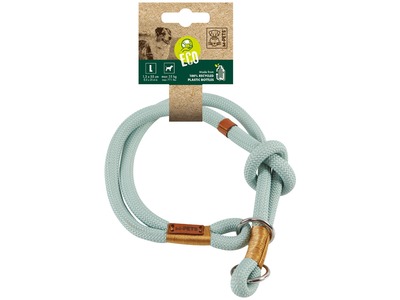 Zgarda pentru caini, ECO M-PETS, albastru, L, 1.3 cm x 55 cm