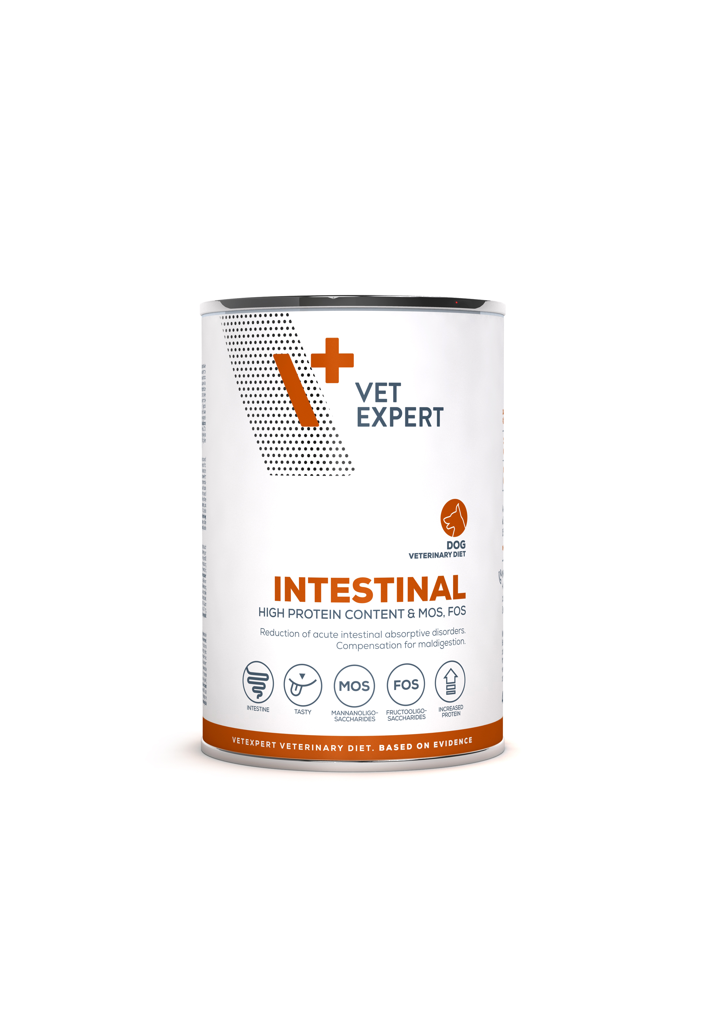 Dieta veterinara umeda INTESTINAL DOG 4T, Vet Expert,  400 gr