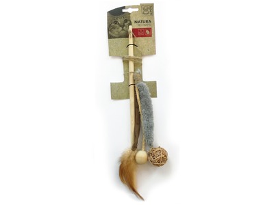 Bagheta pentru pisici TRIO NATURA M-PETS, 35 cm