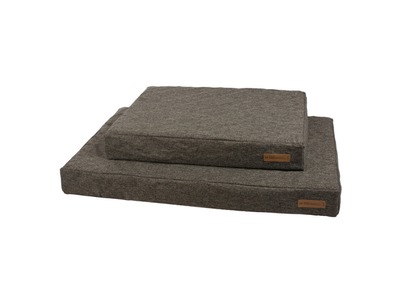 OLERON- Perna dreptunghiulara plata pentru caini, gri- S 80x60x12 cm