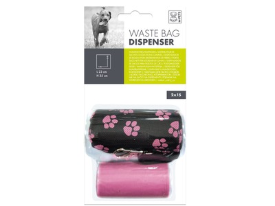Saci menajeri, cu suport moale din material textil M-PETS, 2 x 15 saci