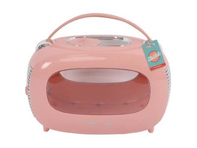 Cusca de transport clasica pentru caini si pisici, SIXTIES M-PETS, roz, 48,3 x 27,8 x 29,9 cm 20401199