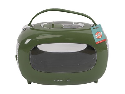 Cusca de transport clasica pentru caini si pisic M-PETS, SIXTIES, verde,48,3 x 27,8 x 29,9 cm, 20401399