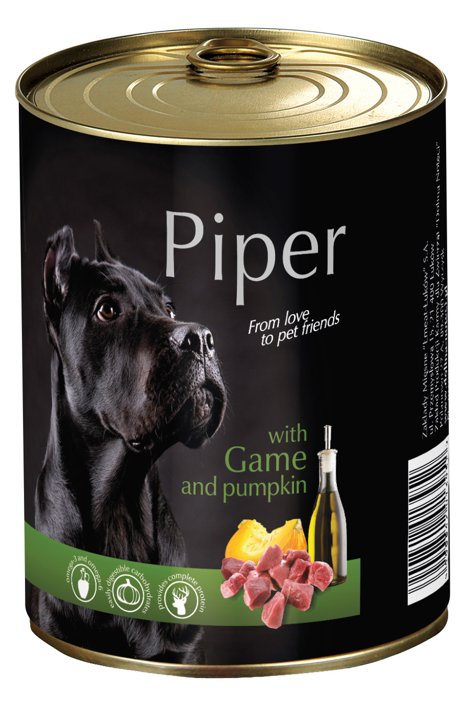 Hrana umeda Piper Adult, Vanat si Dovleac, 400 g