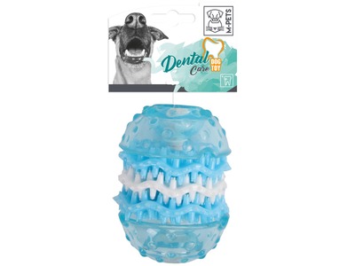 Jucarie din cauciuc moale cu rol de curatare dentara, WASHY M-PETS, M 6,4x6,4x9,8 cm