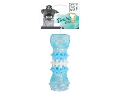 Jucarie din cauciuc moale cu rol de curatare dentara, WASHY M-PETS, S, 4x4x10 cm