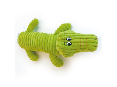 Jucarie din plus, FRANKY Squeaker M-PETS, verde, 32x17x9 cm